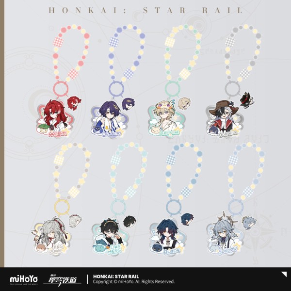miHoYo Honkai Star Rail Male Dormitory Series Acrylic Pendant Lovely Accessories